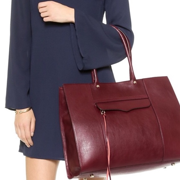 Handbags - REBECCA MINKOFF MAB TOTE BRICK RED